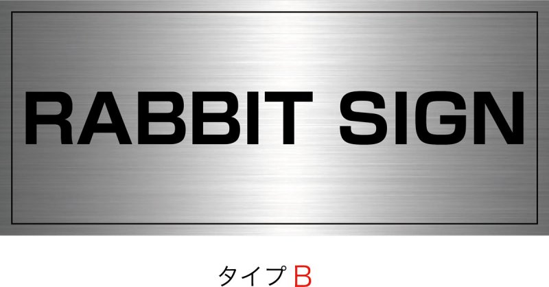 画像2: ステンレンスHL館名板　H300×W700×D25 (2)