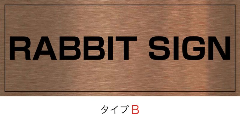 画像2: 赤銅(シャクドウ)ブロンズHL館名板　H200×W500×D22 (2)