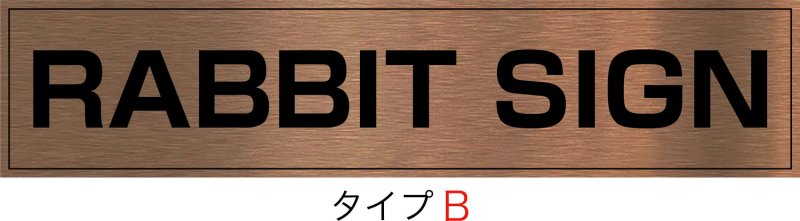 画像2: 赤銅(シャクドウ)ブロンズHL館名板　H200×W900×D25 (2)